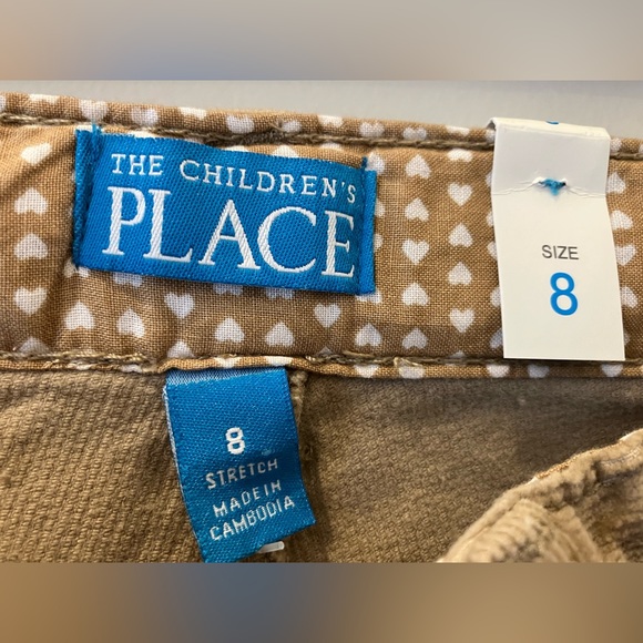 NWOT- Children’s Place Girls Khaki Corduroy Pants. Size 8 - Picture 4 of 6